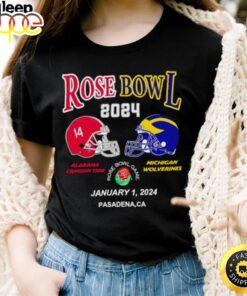 New Rose Bowl 2024 Alabama Crimson Tide Vs Michigan Wolverines January 1 Shirt