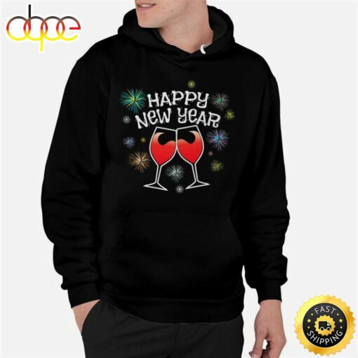 New Years Eve Party Happy New Year Wine Drinker Gift  Unisex Basic T-shirt