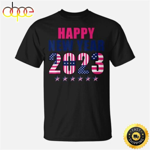 New Years Eve Party Supplies Kids Nye 2023 Happy New Year T-shirt Graphic Unisex Tee