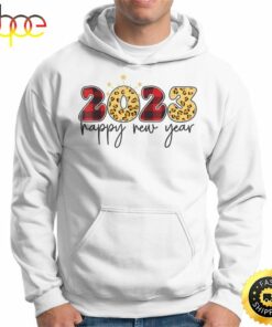New Years Eve Party Supplies Nye 2023 Happy New Year Leopard Unisex Basic T-shirt