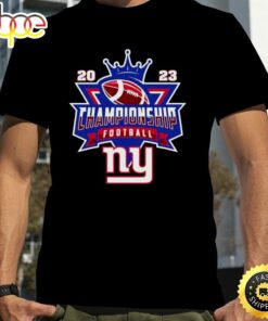 New York Giants Football Nfl 2023 Championship Crown Logo Shirt