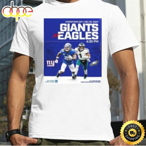 New York Giants Vs Philadelphia Eagles For Christmas Day In 2023 Nfl Schedule Release Shirt