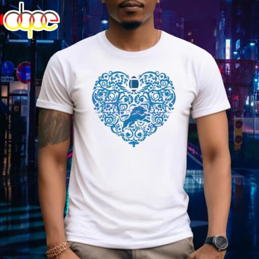 Nfl Detroit Lions Heart Logo Lion Shirt Archives