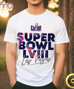 Nfl Super Bowl Lviii Las Vegas 2024 Colorful Logo Classic T Shirt