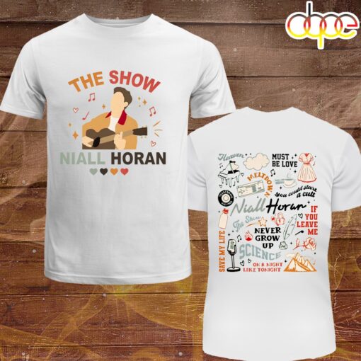 Niall Horan The Show Tracklist Merch 2024 Unisex T-Shirt