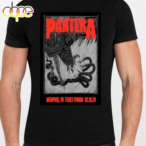 Nice Pantera February 10, 2024 Fedexforum Memphis, Tn Poster Shirt