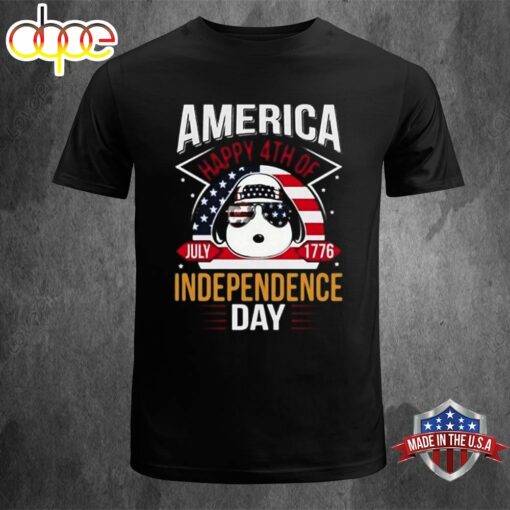 Nice Snoopy America Independence Day Happy 4th Of July T-Shirt