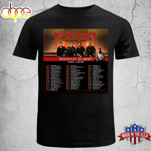 Nickelback Tour 2024 New Dates Merch T-shirt