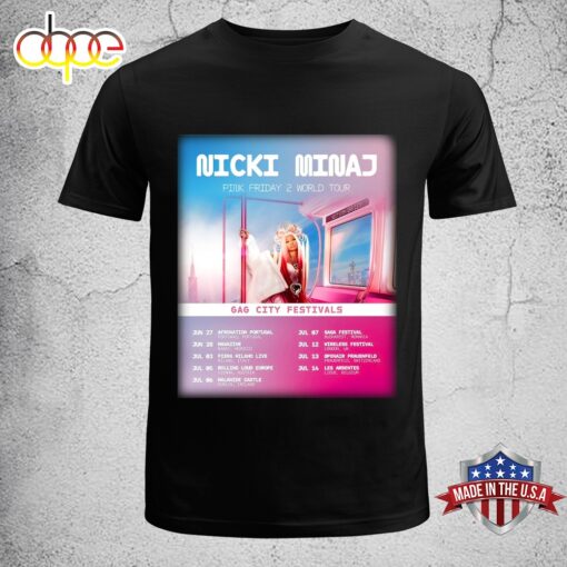 Nicki Minaj Pink Friday 2 World Tour 2024 Unisex T-Shirt