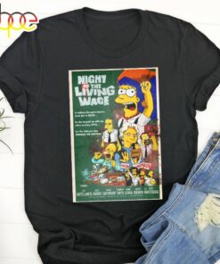 Night Of The Living Wage 2024 Tour Black Unisex T-shirt