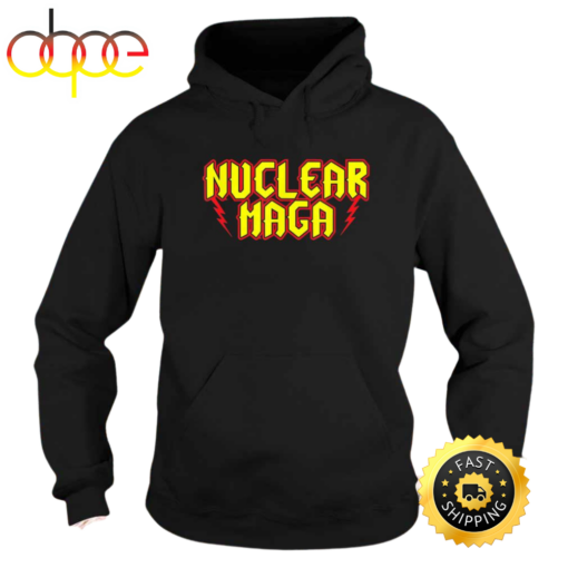 Nuclear maga as a band logo Hoodie