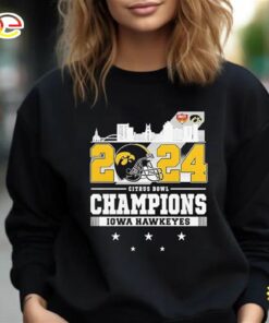 Official 2024 Citrus Bowl Champions Iowa Hawkeyes Unisex T-Shirt