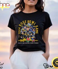 Official 2024 Rose Bowl Game Michigan Wolverines Football Team Shirt