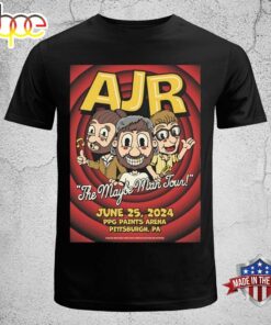 Official AJR The Maybe Man Tour June 25, 2024 PPG Paints Arena, Pittsburgh, PA T-shirt