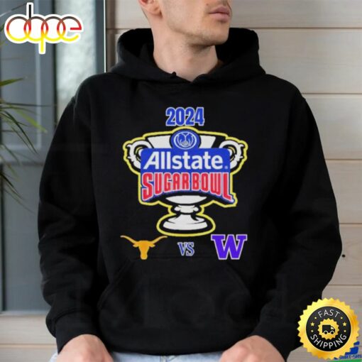 Official Allstate Sugar Bowl 2024 Texas Longhorns Vs Washington Huskies Caesars Superdome New Orleans La Cfb Bowl Game T Shirt