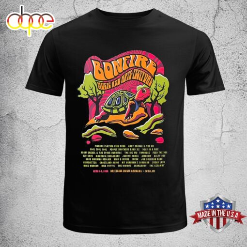 Official Bonfire Music And Arts Festival Driftless Music Gardens Yuba WI June 6-8 2024 Unisex T-Shirt