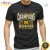 Official Branded College Football Playoff 2024 Michigan Wolverines Rose Bowl Champions Score T Shirt