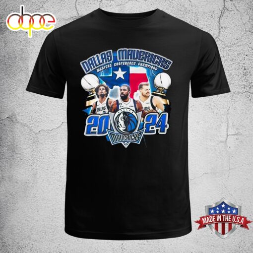 Official Dallas Mavericks Players Western Conference Champions 2024 Unisex T-Shirt