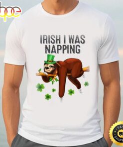 Official Funny Sloth Irish I Was Napping Patricks Day T-shirt