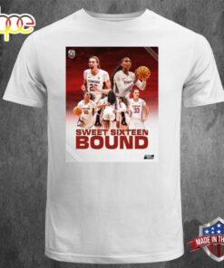 Official Go Stanford Sweet Sixteen Bound For Stanford Womens Basketball in NCAA March Madness 2024 Unisex T-shirt