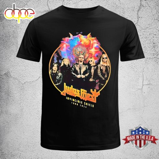 Official Invincible Shield Tour 2024 Judas Priest Music Band Unisex T-Shirt