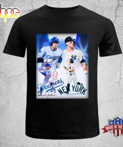 Official Los Angeles Dodgers vs New York Yankees 2024 Game Dueling Unisex T-Shirt