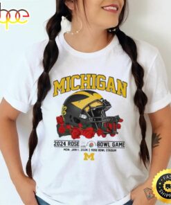 Official Michigan 2024 Rose Bwl Game Shirt