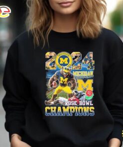 Official Michigan Beat Alabama 2024 Rose Bowl Champions Unisex T-Shirt