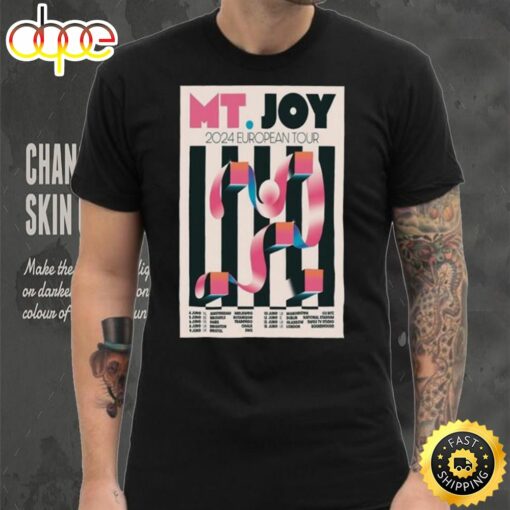 Official Mt.Joy European 2024 Tour Poster Shirt