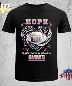 Official NFL Hope Fight Cancer In All New York Giants Pride Month 2024 Unisex T-Shirt