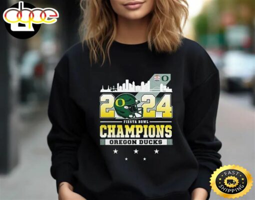 Official Oregon Ducks 2024 Fiesta Bowl Champions Unisex T-Shirt