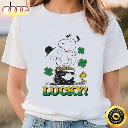 Official Peanuts Snoopy Lucky St Patrick’s Day T-shirt