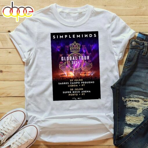 Official SIMPLE MINDS concert in Lisbon 2024 Unisex T-shirt