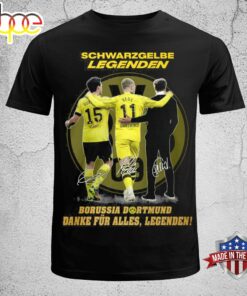 Official Schwarzgelbe Legenden Borussia Dortmund Danke Fur Alles, Legenden T-Shirt