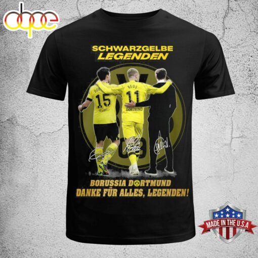 Official Schwarzgelbe Legenden Borussia Dortmund Danke Fur Alles, Legenden T-Shirt