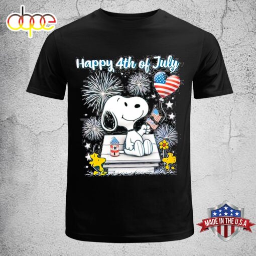 Official Snoopy Happy 4th Of July 2024 Snoopy Independence Day Unisex T-Shirt