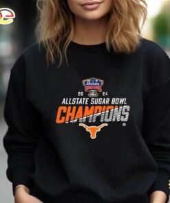 Official Texas Longhorns 2024 Allstate Sugar Bowl Champions Cfb Playoff Unisex T-Shirt