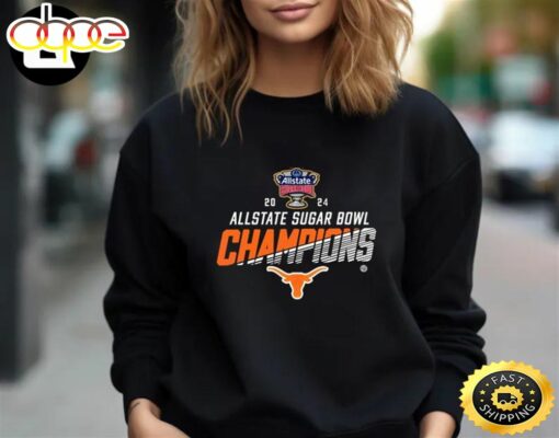 Official Texas Longhorns 2024 Allstate Sugar Bowl Champions Cfb Playoff Unisex T-Shirt