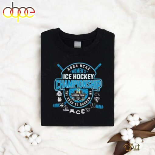 Official The Road To Durham, NH 2024 NCAA Women’s Ice Hockey Championship Shirt