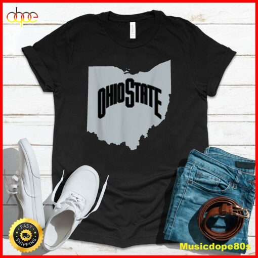 Ohio Map OH Home Shape United States Vintage Grunge T-Shirt