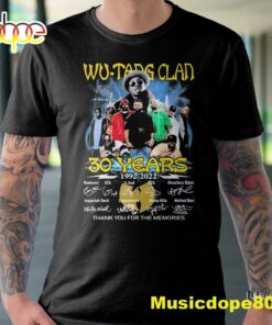 Ol’ Dirty Bastard Wu-tang Clan 30 Years 1992-2022 Thank You For The Memories Tshirt