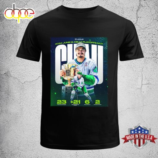 Oliver Chau Florida Everblades 2024 June M. Kelly Playoffs MVP Unisex T-Shirt