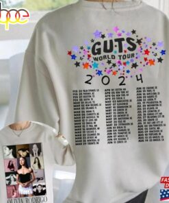 Olivia Guts Tour 2024 Shirt Rodrigo Track List Aesthetic Merch T-Shirt