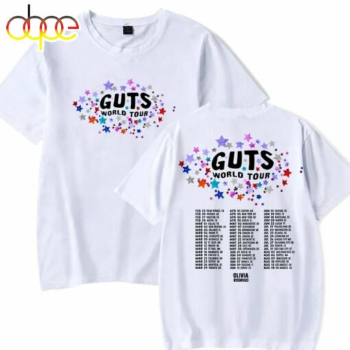 Olivia Rodrigo 2024 Guts World Tour Merch T-Shirt