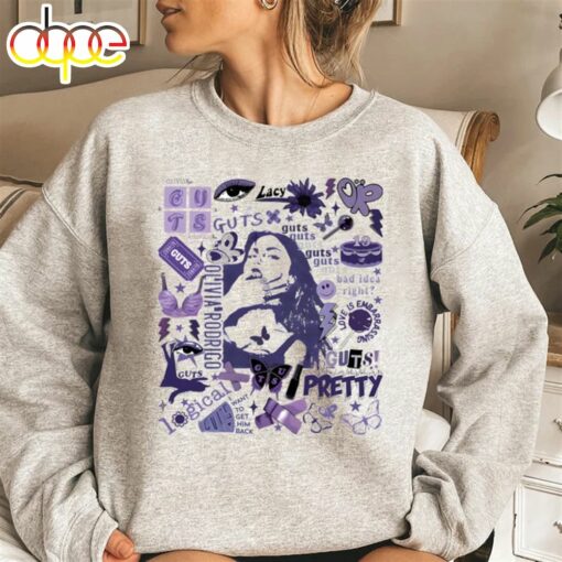 Olivia Rodrigo Guts Sweatshirt, Olivia Rodrigo Merch, Guts Tour 2024 Shirt