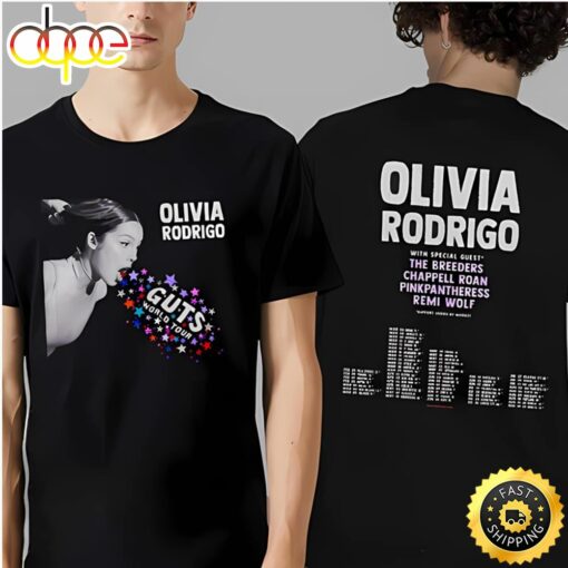 Olivia Rodrigo Guts World Tour 2024 Gift For Fans Two Sides Print