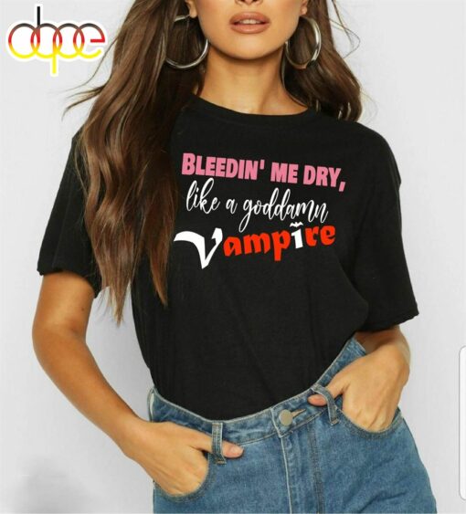 Olivia Rodrigo T-Shirt Fashion Vampire 2024 Tour Music