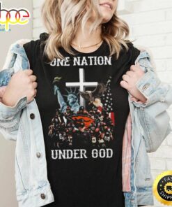 Oregon State Beavers One Nation Under God Oregon State Beavers American Flag 2024 Shirt