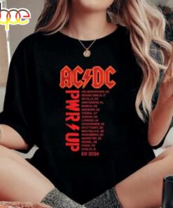 Original Ac Dc Power Up European Tour 2024 Shirt