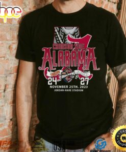 Original Alabama Crimson Tide Win 27 24 Auburn Tigers 2023 Iron Bowl Champions Final Score T Shirt
